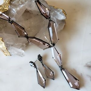 BCBC Beveled Necklace in Soft Pink